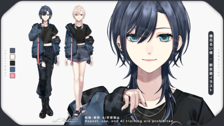 橘花るい様/新衣装イラスト・新Live2Dモデル