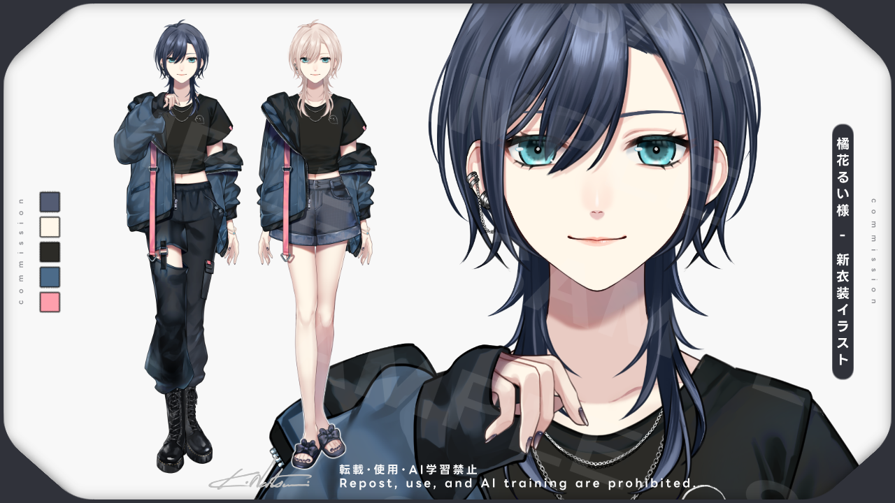 橘花るい様/新衣装イラスト・新Live2Dモデル